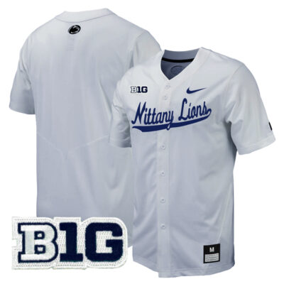 Penn State Nittany Lions Baseball Grey Jersey - All Stitched