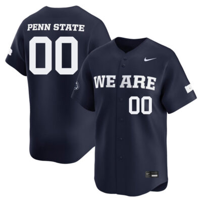 Custom Penn State Nittany Lions Baseball Navy Limited Jersey – All Stitched