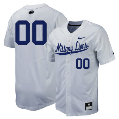 Custom Penn State Nittany Lions Baseball Grey Jersey – All Stitched