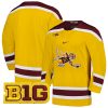 Minnesota Golden Gophers Hockey Gold Jersey - All Stitched