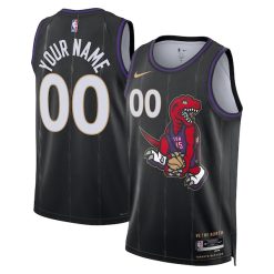 Custom Toronto Raptors 2024 Black City Edition Jersey - All Stitched