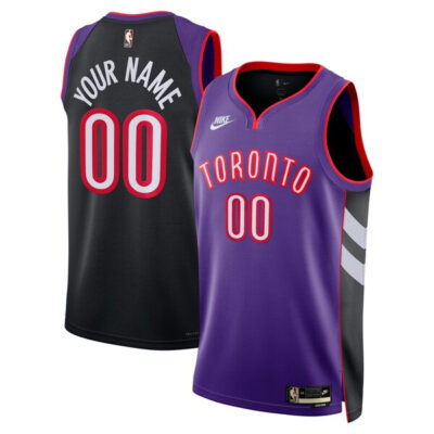 Custom Toronto Raptors Purple Classic Edition Jersey - All Stitched
