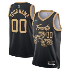 Custom Toronto Raptors Black City Edition Jersey - All Stitched