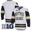 Notre Dame Fighting Irish Hockey White UA Jersey - All Stitched