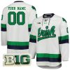 Custom Notre Dame Fighting Irish Hockey White Jersey - All Stitched