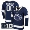 Custom Penn State Nittany Lions Hockey Navy Jersey - All Stitched
