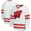 Wisconsin Badgers Hockey White Jersey - All Stitched