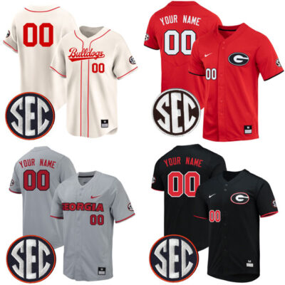 Custom Georgia Bulldogs Baseball Jerseys