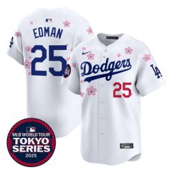 Tommy Edman Los Angeles Dodgers White Tokyo Series Jersey - All Stitched