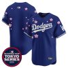 Los Angeles Dodgers Royal Blue Tokyo Series Jersey - All Stitched