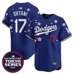 Shohei Ohtani Los Angeles Dodgers Royal Blue Tokyo Series Jersey - All Stitched