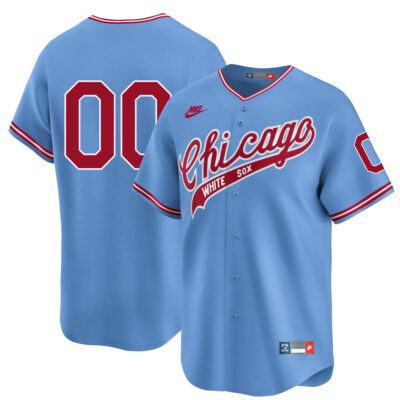 Custom Chicago White Sox Blue 1972 Throwback Jersey - All Stitched