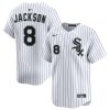 Bo Jackson Chicago White Sox White Pinstripe Home Jersey - All Stitched