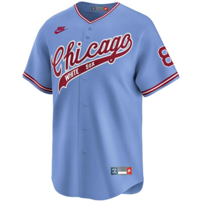 Alternative view of Bo Jackson Chicago White Sox Blue 1972 Throwback Jersey - All Stitched