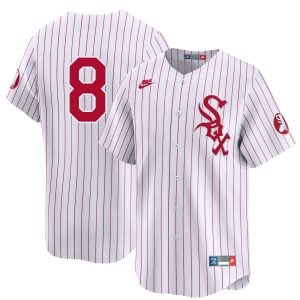 Bo Jackson Chicago White Sox Red Pinstripe Throwback Jersey - All Stitched