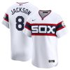 Bo Jackson Chicago White Sox White Throwback Jersey - All Stitched