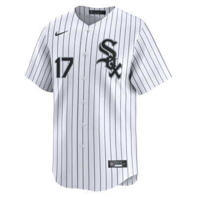 Alternative view of Ken Griffey Jr Chicago White Sox White Pinstripe Home Jersey - All Stitched