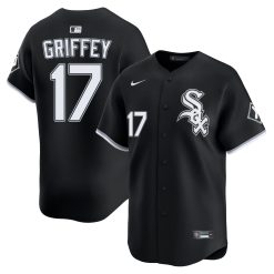 Ken Griffey Jr Chicago White Sox Black Alternate Jersey - All Stitched