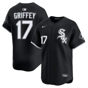 Ken Griffey Jr Chicago White Sox Black Alternate Jersey - All Stitched