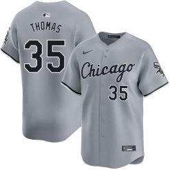 Frank Thomas Chicago White Sox Grey Road Jersey - All Stitched