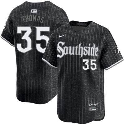 Frank Thomas Chicago White Sox Black City Connect Jersey - All Stitched