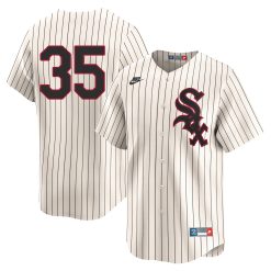 Frank Thomas Chicago White Sox Cream Throwback Jersey - All Stitched