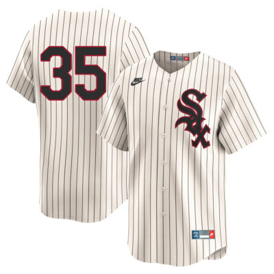 Frank Thomas Chicago White Sox Cream Throwback Jersey - All Stitched