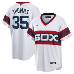 Frank Thomas Chicago White Sox White Throwback Jersey - All Stitched
