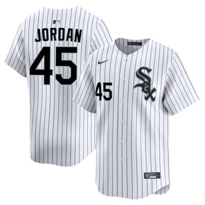 Michael Jordan Chicago White Sox White Pinstripe Home Jersey - All Stitched