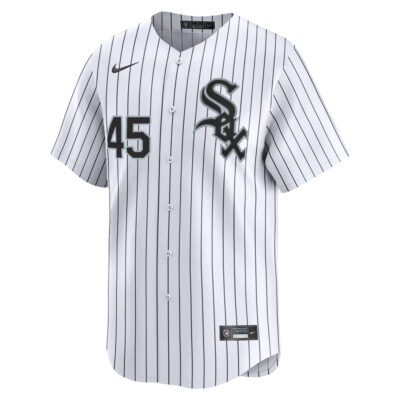 Alternative view of Michael Jordan Chicago White Sox White Pinstripe Home Jersey - All Stitched