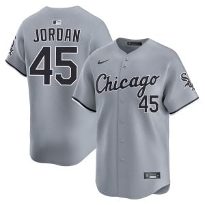 Michael Jordan Chicago White Sox Grey Road Jersey - All Stitched