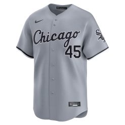 Alternative view of Michael Jordan Chicago White Sox Grey Road Jersey - All Stitched