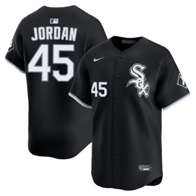 Michael Jordan Chicago White Sox Black Alternate Jersey - All Stitched