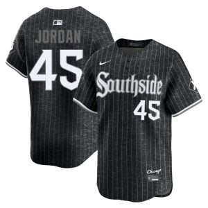 Michael Jordan Chicago White Sox Black City Connect Jersey - All Stitched