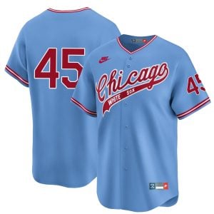 Michael Jordan Chicago White Sox Blue 1972 Throwback Jersey - All Stitched