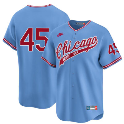 Michael Jordan Chicago White Sox Blue 1972 Throwback Jersey - All Stitched