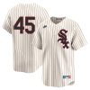 Michael Jordan Chicago White Sox Cream Throwback Jersey - All Stitched