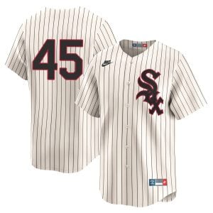 Michael Jordan Chicago White Sox Cream Throwback Jersey - All Stitched