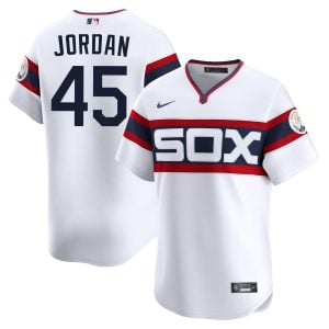 Michael Jordan Chicago White Sox White Throwback Jersey - All Stitched