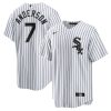 Tim Anderson Chicago White Sox White Pinstripe Home Jersey - All Stitched