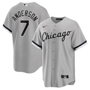 Tim Anderson Chicago White Sox Grey Road Jersey - All Stitched