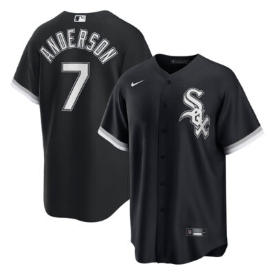 Tim Anderson Chicago White Sox Black Alternate Jersey - All Stitched