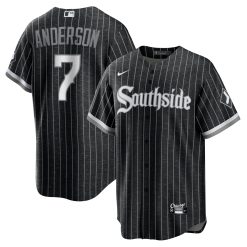 Tim Anderson Chicago White Sox Black City Connect Jersey - All Stitched