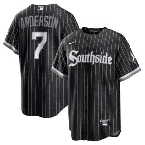 Tim Anderson Chicago White Sox Black City Connect Jersey - All Stitched