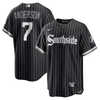 Tim Anderson Chicago White Sox Black City Connect Jersey - All Stitched