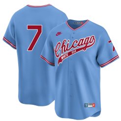 Tim Anderson Chicago White Sox Blue 1972 Throwback Jersey - All Stitched