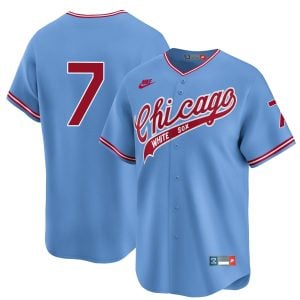 Tim Anderson Chicago White Sox Blue 1972 Throwback Jersey - All Stitched