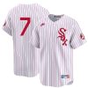 Tim Anderson Chicago White Sox Red Pinstripe Throwback Jersey - All Stitched