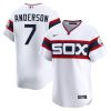 Tim Anderson Chicago White Sox White Throwback Jersey - All Stitched
