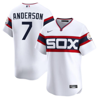 Tim Anderson Chicago White Sox White Throwback Jersey - All Stitched
